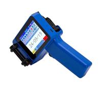 Stampante a getto d'inchiostro portatile multilingua da 12,7 mm codice QR, immagine del logo, data, macchina for la stampa con inchiostro Asciugatura rapida per etichettatura e codifica(Printer--1 bla