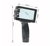 Stampante a getto d'inchiostro portatile Stampante a getto d'inchiostro industriale portatile ad alta risoluzione da 12,7 mm/25,4 mm, stampante portatile con logo QR Code Contatore/Numero lotto/Codifi
