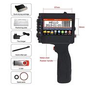Stampante a getto d'inchiostro portatile Stampante a getto d'inchiostro portatile 12 lingue 12,7 mm QR. Bar Batch Code Data Logo Stampante for la data di scadenza della data di scadenza Non facile da