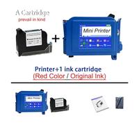 Stampante a getto d'inchiostro portatile Stampante portatile portatile, mini stampante digitale for codici a barre con etichettatrice a getto d'inchiostro intelligente da 12,7 mm Contatore/Numero lott