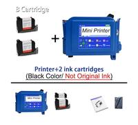 Stampante a getto d'inchiostro portatile Stampante portatile portatile, mini stampante digitale for codici a barre con etichettatrice a getto d'inchiostro intelligente da 12,7 mm Contatore/Numero lott