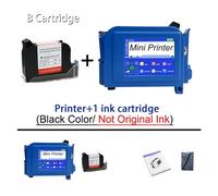 Stampante a getto d'inchiostro portatile Stampante portatile portatile, mini stampante digitale for codici a barre con etichettatrice a getto d'inchiostro intelligente da 12,7 mm Contatore/Numero lott