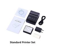 Stampante a getto d'inchiostro portatile Stampante termica portatile mini 58mm inchiostro stampatrice for ricevute wireless USB BT. per l'etichetta della data del codice(Standard Printer)