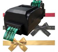 Stampante a nastro a trasferimento termico per nastri in raso e nylon, ideale per regali di compleanno e decorazioni per festival