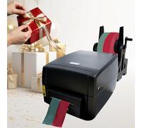 Stampante a nastro di raso fai da te con supporto per bobina, macchina da stampa termica multilingue, velocità 150 mm/s, per confezioni regalo, bouquet, matrimoni, feste, quattro file