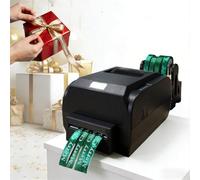 Stampante a nastro di raso fai da te con supporto per bobina, macchina da stampa termica multilingue, velocità 150 mm/s, per confezioni regalo, bouquet, matrimoni, feste, quattro file