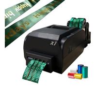 Stampante a nastro di raso, macchina termica digitale per timbri a caldo per cordini ed etichette, supporta oltre 50 lingue, larghezza 12-20 mm, ideale per la stampa tessile