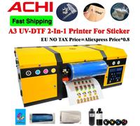 Stampante A3 UV DTF Laminazione 2 in 1 Adesivo per stampante scorrevole per vernice Impermeabile antipolvere per custodia in vetro per legno STOCK USA