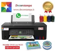 STAMPANTE ALIMENTARE PER CIALDE PASTICCERIA RICARICABILE SENZA CARTUCCE Mod.570D