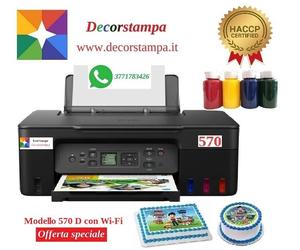 STAMPANTE ALIMENTARE PER CIALDE PASTICCERIA RICARICABILE SENZA CARTUCCE Mod.570D