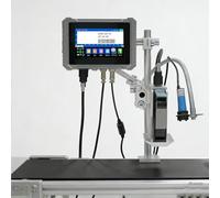 Stampante automatica a getto d'inchiostro, macchina di codifica in lotti in linea per stampa ad alta risoluzione, date e numeri, codificatore da 2 pollici per uso commerciale, facile da usare
