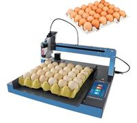 Stampante automatica a getto d'inchiostro per uova, 36 pezzi/11 secondi, macchina di codifica continua con pannello touch da 5 pollici, ugello regolabile, per la stampa di numeri, loghi, date