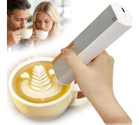 Stampante Commestibile For Torte E Biscotti, Penna For Alimenti Portatile, Portatile E Compatta For Caffè, Birra, Cocktail, Macaron, Biscotti, Bluetooth, For Casa Piccoli Negozi(Brown*2)