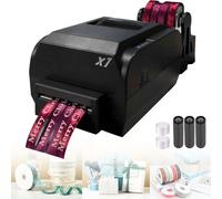 Stampante digitale a nastro per progetti decorativi fai da te, stampa termica ad alta velocità di etichette da 150 mm/s, supporta oltre 50 lingue, capacità di stampa a lamina