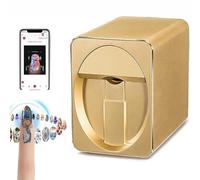 Stampante Digitale Mobile per Nail Art-Macchina per la Pittura delle Unghie Portatile Stampante per Unghie 3D Supporto per Macchina WiFi/Fai da Te, Anni '30 Fatto, Stampa e rying Come Uno (Gold)
