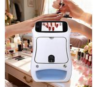 Stampante Digitale Per Unghie 3d Con Touchscreen | Macchina Digitale La Progettazione Delle Unghie,Touchscreen + Stampante + Asciugatrice|Macchina Per Nail Art Tutto In Uno,Colorazione Rapida In 30 S