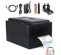 Stampante digitale portatile per codici a barre per etichette, velocità 152 mm/s, stampa 300 DPI, larghezza 108 mm, include supporto per nastro e USB