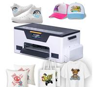 Stampante DTF con alimentatore a rotolo, stampante per film PET a trasferimento termico formato A3 Stampante per magliette diretta su pellicola per creatività personalizzata fai-da-te, stampante