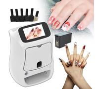 Stampante Elettrica Mini Nail Art, Macchina Per Unghie Portatile, Controllo Della Connessione Wifi, Riconoscere Automaticamente La Forma Delle Unghie,Per Il Salone Di Casa
