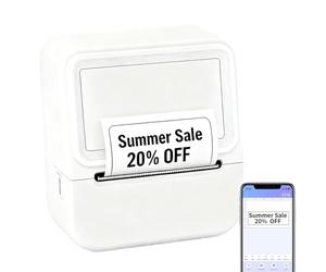 Stampante Etichette Creatore Wireless Senza Inchiostro | Stampante Etichette Termica Per Casa Ufficio Azienda Spedizione Posta Inventario Artigianato Vendita Al Dettaglio