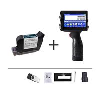 Stampante for etichette da 12,7/25,4 mm, stampante a getto d'inchiostro portatile, macchina for la codifica del modello del logo del numero di lotto della barra QR portatile ,Forte adesione(With 1 ink