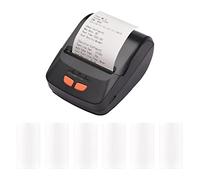Stampante for scontrini Stampante termica mobile portatile da 58 mm Wireless BT Stampa di biglietti Mini Bill compatibile con Android iOS Windows con rotoli di carta termica da 11 pezzi for ristorante