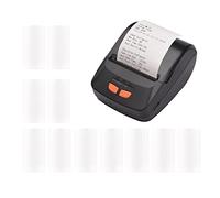 Stampante for scontrini Stampante termica mobile portatile da 58 mm Wireless BT Stampa di biglietti Mini Bill compatibile con Android iOS Windows con rotoli di carta termica da 11 pezzi for ristorante