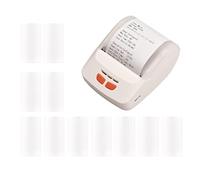 Stampante for scontrini Stampante termica mobile portatile da 58 mm Wireless BT Stampa di biglietti Mini Bill compatibile con Android iOS Windows con rotoli di carta termica da 11 pezzi for ristorante