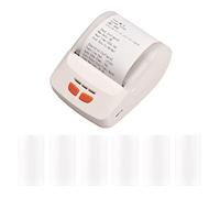 Stampante for scontrini Stampante termica mobile portatile da 58 mm Wireless BT Stampa di biglietti Mini Bill compatibile con Android iOS Windows con rotoli di carta termica da 11 pezzi for ristorante
