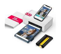 Liene Amber M200 Stampante Fotografica Portatile con Batteria Ricaricabile WiFi Stampante Foto con 20 Cartes 10x15cm, 300DPI Sublimazione Termica, Stampa Fotografica per Smartphone iPhone/Android