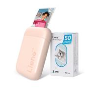 Liene Stampante Fotografica Portatile 2 x 3 con 50 Zink Carta Autoadesiva, Mini Bluetooth per iOS/Android Smartphone, Istantanea per iPhone