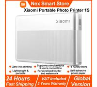 Stampante fotografica portatile Xiaomi 1S,313x512 dpi 500mAh Mini stampante fotografica portatile leggera tascabile, stampa fotografica a inchiostro zero da 3 pollici