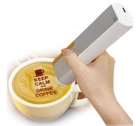 Stampante Fotografica Wireless Bluetooth Commestibile Per Torte E Biscotti, 7000 Stampe, Cartuccia Ad Alta Capacità, Stampante Alimentare Per Latte Art, Birra E Cocktail(Black)