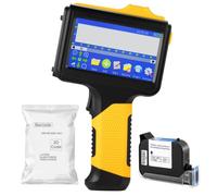 Stampante Inkjet Manuale, Codificatore Lotti 12,7mm Touch, Inchiostro 42ml | Stampa 1-5 Righe, Testo Variabile e Codici QR, Distanza 2-5mm e Inchiostro Nero ad Asciugatura Rapida per Diversi Materiali