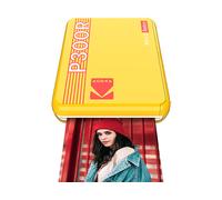 KODAK Mini 3 Retro 4PASS Stampante Fotografica Portatile (7.6x7.6cm) + 8 Fogli, Giallo