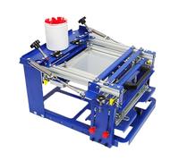 Stampante manuale dello schermo curva della stampa del cilindro per i prodotti cilindrici e conici, ideale per gli oggetti di piccolo diametro