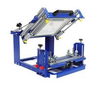 Stampante manuale dello schermo del grado industriale per bottiglie e tazze, altezza regolabile, costruzione d'acciaio resistente