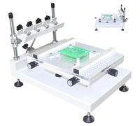 Stampante manuale per pasta saldante, stazione di stampa serigrafica di precisione per assemblaggio di circuiti elettronici e produzione su piccola scala, ideale per l'elaborazione di elettronica