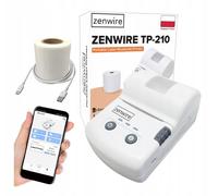 Stampante mini per etichette termica portatile Zenwire TP-210 con Bluetooth e US