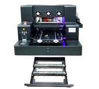 Stampante Multifunzione A3 UV Colori a Getto D'inchiostro A3L805 Stampanti Inkjet Automatica Flatbed,Risoluzione 1440x1440dpi,32*50CM,per Delle Custodia del Telefono,Bottiglie,Dotato Di Albero Rotante