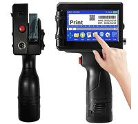 Stampante Palmare Portatile, Stampante a Getto D'inchiostro Portatile con Touch Screen da 4.3" e Cartuccia D'inchiostro a Rapida Asciugatura, per Logo/Immagine/Data/Codice QR/Codice a Barre