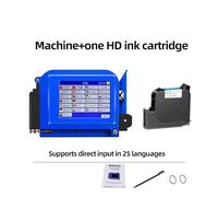 Stampante Palmare Portatile, Stampante a getto d'inchiostro portatile da 25,4 mm, piccola stampante for numero di lotto con codice QR mini, inchiostro ad asciugatura rapida senza sbiadimento ,per Logo