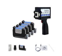 Stampante Palmare Portatile, Stampante a getto d'inchiostro portatile Smart Touch Screen da 12,75 mm Numero di lotto QR Code Logo Piccola stampante portatile ,per Logo/Immagine/Numeri/Codice QR(Printe