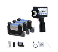 Stampante Palmare Portatile, Stampante a getto d'inchiostro portatile Smart Touch Screen da 12,75 mm Numero di lotto QR Code Logo Piccola stampante portatile ,per Logo/Immagine/Numeri/Codice QR(Printe