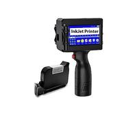 Stampante Palmare Portatile, Stampante for etichette Stampante portatile a getto d'inchiostro for codici a barre in lotti Stampante portatile for identificazione digitale 12,7 mm(With 1 Cartridge-A)