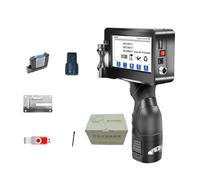 Stampante Palmare Portatile, Stampante for pistola manuale con codice a barre Altezza di stampa 12,7 mm Macchina for codificare stampante portatile a getto d'inchiostro portatile ,per Logo/Immagine/Nu