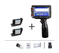 Stampante Palmare Portatile, Stampante portatile da 12,7/25,4 mm , Stampante a getto d'inchiostro portatile , QR Bar Codice batch Data Numero Logo Data di scadenza , 24 lingue ,per Logo/Immagine/Numer