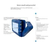 Stampante Palmare Portatile, Stampante portatile Piccola macchina di codifica portatile Mini stampante a getto d'inchiostro Stampa multilingue Logo Stampante a getto d'inchiostro ad asciugatura rapida