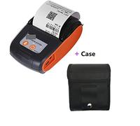 Stampante Palmare Portatile, Stampanti termiche for ricevute PT210 da 58 mm Interfaccia compatibile con Bluetooth USB Collegamento wireless con mini stampante for applicazioni gratuite del telefono(Or