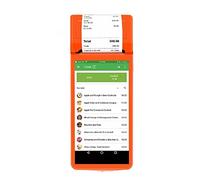 Stampante Palmare Portatile, Terminale portatile POS PDA portatile Stampante termica 3G Internet con GPS 58mm wifi Android 8.1 Robuste stampanti di codici a barre industriali ,per Logo/Immagine/Numeri